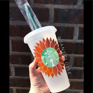 Custom Sunflower Reusable Cup.